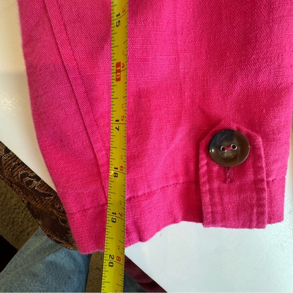 Peck & Peck Linen Blend Lightweight Summer Pink Blazer - Picture 14 of 16